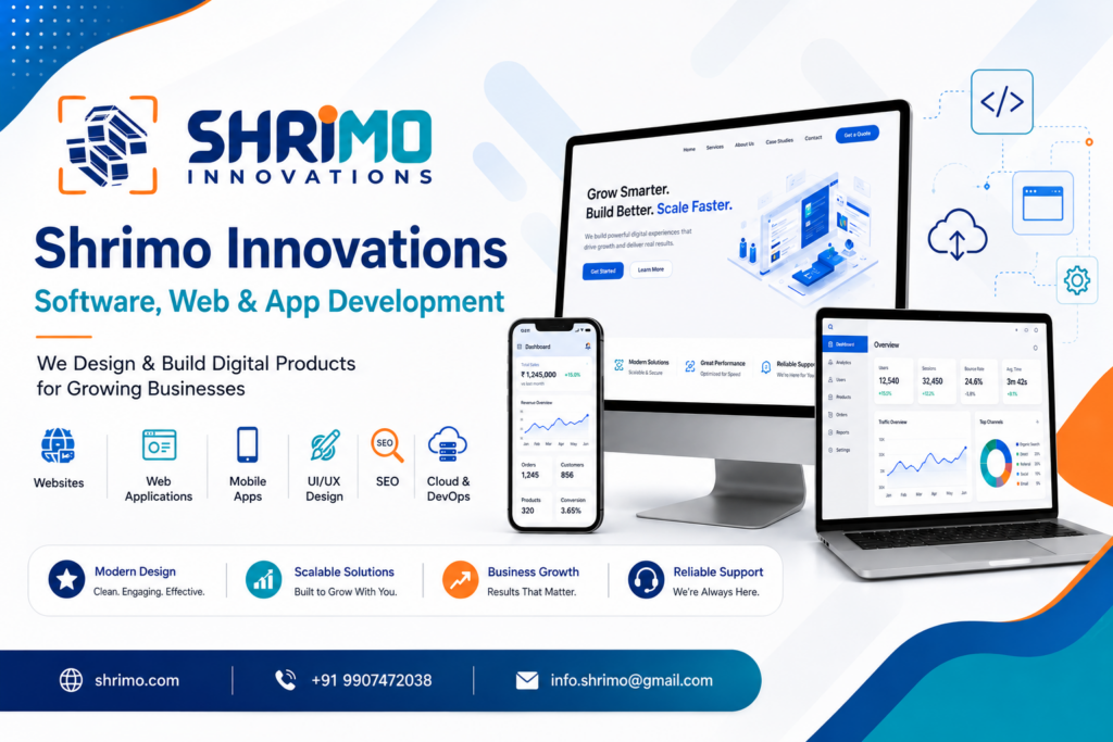 website development company in Narmadapuram Shrimo Innovations