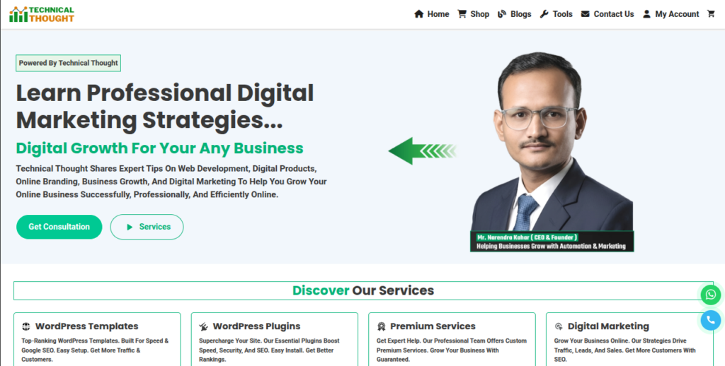 Technical Thought | WordPress Website